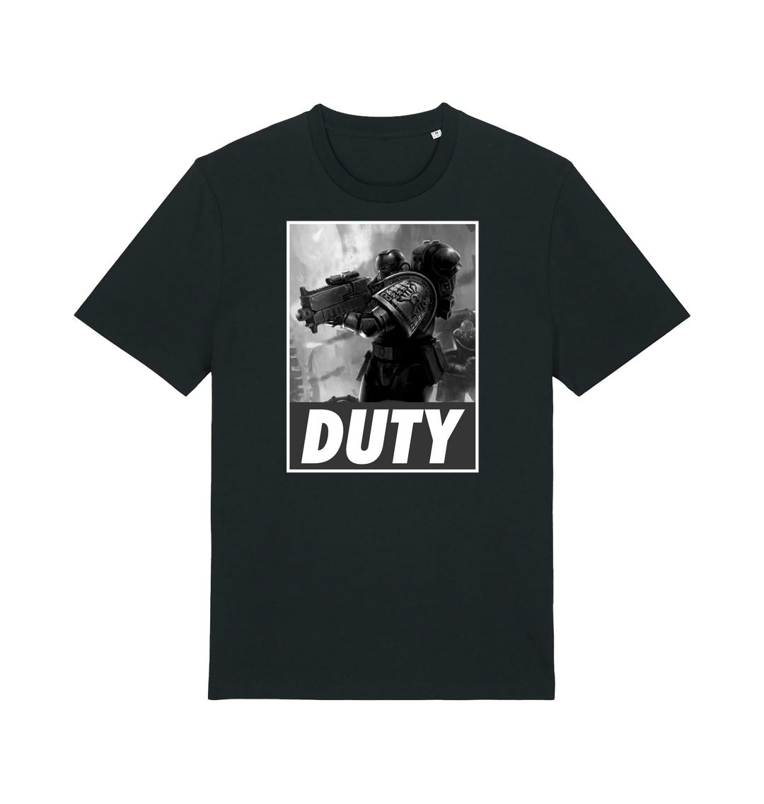 Black Printed T-shirt Front